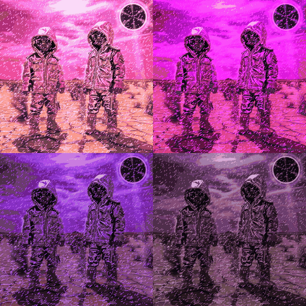 PURPLE RAIN - LIGHT STUDIES, the four lights